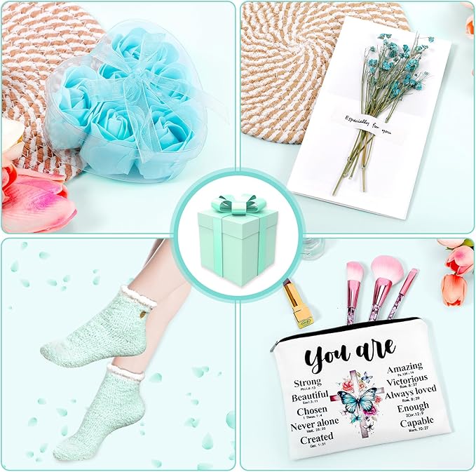 Get Well Soon Gift Baskets for Women Self Care Gifts, Birthday Gifts for Women, Sympathy Gift Spa Birthday Gifts Mothers Day Gifts for Mom Her Wife Sister Friend Best Girlfriend Mothers, Green