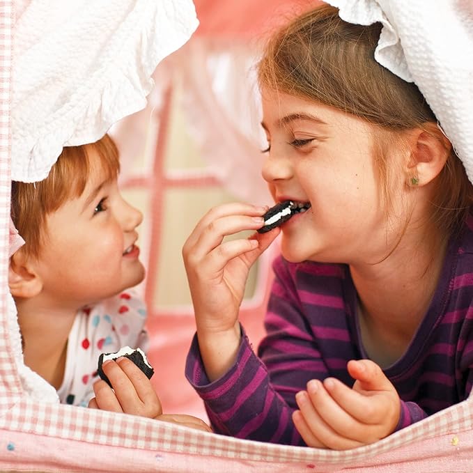 OREO Double Stuf Chocolate Sandwich Cookies, King Size, 10 Snack Packs (8 Cookies Per Pack)