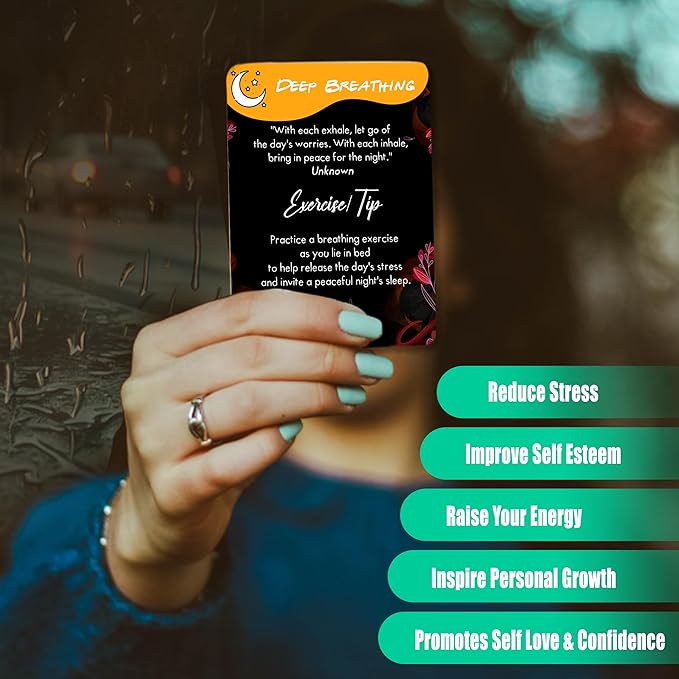 Affirmation cards - 60 Unique Mindfulness Cards for Anxiety Relief, Relaxation, and Self-Care - Daily Meditation and 120 Positive Affirmations for Womens and Men, motivational, inspiration