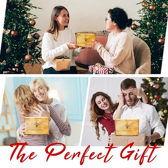 Shower Steamers Aromatherapy, 30-Pack Shower Steamer for Women Men, Shower Bombs with Essential Oils Stress Relief and Self Care, Birthday Gift for Mom, Dad, Wife, Daughter, Son, Friends