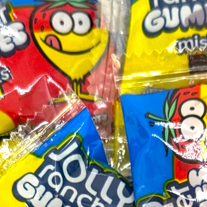 2 In 1 Gummies -1.5 lbs Mini Assorted Fruity Flavors-Snack Size Minis Individually Wrapped-for Irresistible Snacking Delight(24 oz)