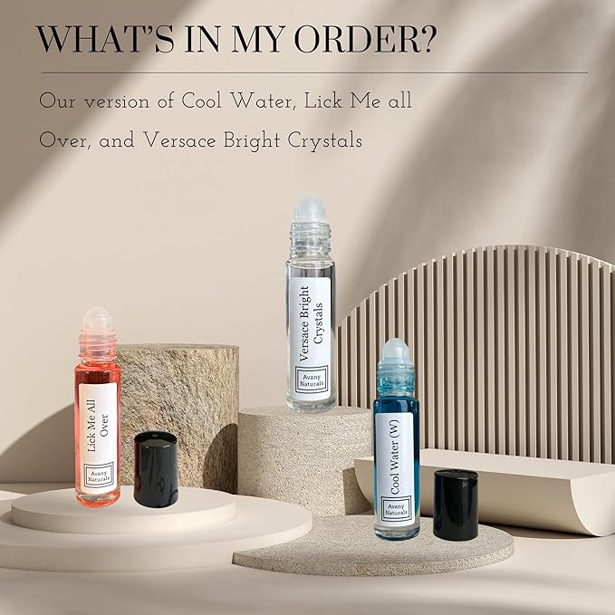 3 Pc Womens Gift Set, Fragrance Oil For Women, Roll On Body Oil, Perfume Samples, Fragrance Oil, Gift For Her, Perfume Oil Sampler, Gift Box (Exotic)