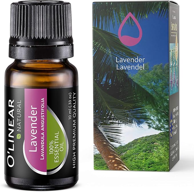 10ml Pure Lavender Essential Oil, Natural Aromatherapy Oil for Diffusers for Home, Bedtime Scent for Relaxation, Relax Drops for Candle & Soap Making, Dream Calm Nap Time Oil Essential 0.33 Fl Oz