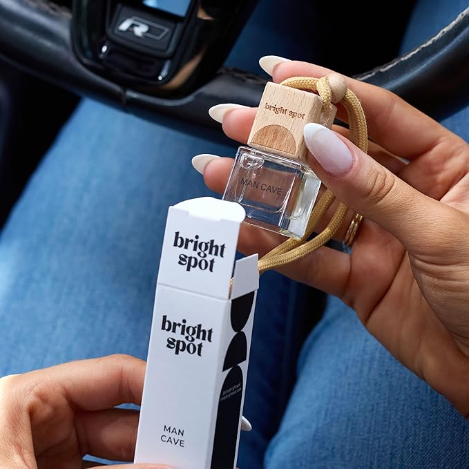 Bright Spot Pool Boy Car Air Freshener - Premium Car Hanging Oil Diffuser, Long-Lasting Fragrance up to 120 days for Auto & Home | Gourmand & Intoxicating | Coconut, Praline, Vanilla | Non-Toxic