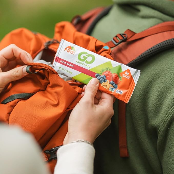 PROBAR - GO Energy Bars - Mixed Berry - Gluten-Free, Non-GMO, Whole-Food Ingredient Snack Bars (12 Count)