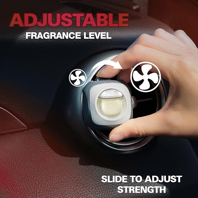 Air Jungles Ultra Berry Scent Car Air Freshener Clip, 6 Vent Clips, 4ml Each, Long Lasting Air Freshener, Up to 180 Days Car Refresher Odor Eliminator