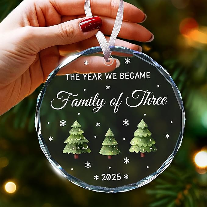 Baby First Christmas Ornament 2025 - Memorable Gift for New Parents, Unique Keepsake for 1st Christmas, Perfect for a Baby Boy or Girl, Ideal Gift for New Mom and Dad