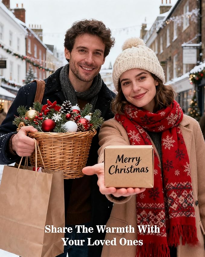 M&SENSE SpicyMulledWine Christmas Candles, Scented Candle for Stress Relief Meditation Relaxing, Housewarming Gifts for Women Men, 11.3oz 70 Hour Long Burning