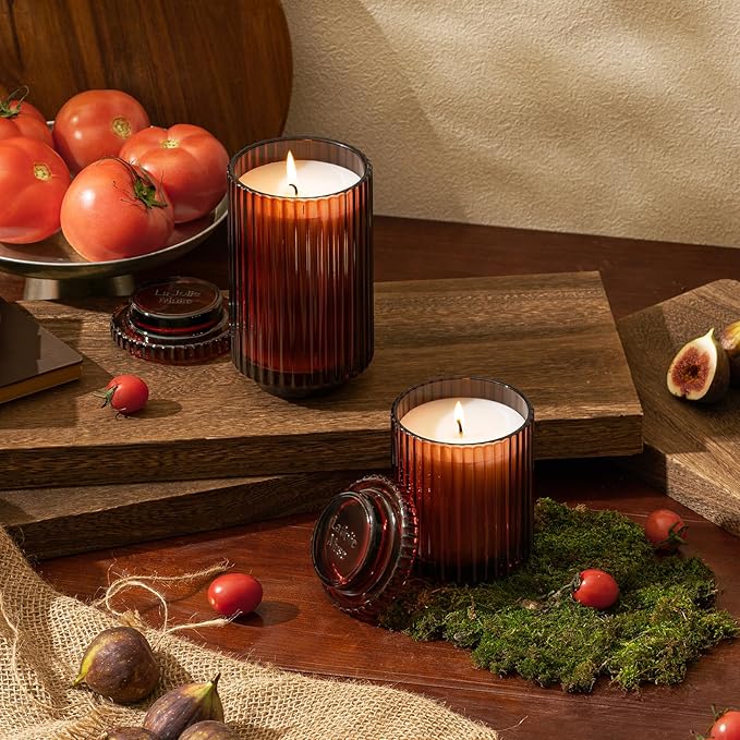 LA JOLIE MUSE Tomato & Vine Candle, Scented Candle Gifts for Women&Men, Natural Soy Candles for Home Scented, Long Burning Luxury Jar Candle, 11oz