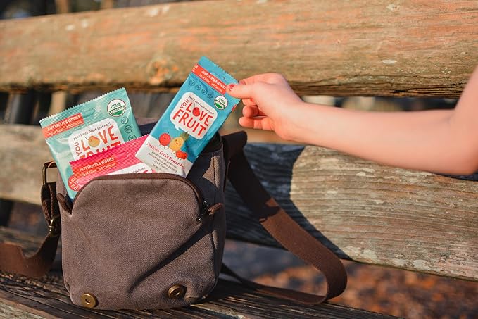 YOU LOVE FRUIT - Fruit Snacks Variety Pack 30 count, 100% Natural Gluten-Free, Vegan, Low Carb, Low Fat Fruit Kosher Snacks for Kids, College Students, Teachers and Offices, Healthy Fruit Snacks (Strawberry, Grape, Mango)