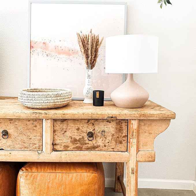 Calyan Wax Co. Soy Wax Candle, Seaside + Citrus Scented Candle, 75 Hour Burn Time, Aromatherapy Soy Candles, Non Toxic & Vegan Soy Wax, Black Tumbler Scented Candles, 13oz