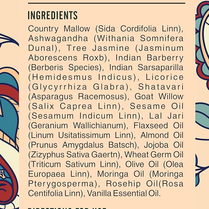 Ayurveda Vanilla Body Oil, Organic, Nourishing, & Hydrating Moisturiser for Dry, Flaky Crepey Skin - Fast Absorbing, Non-Greasy, Ayurvedic for Women & Men – 3.38 fl oz (2)