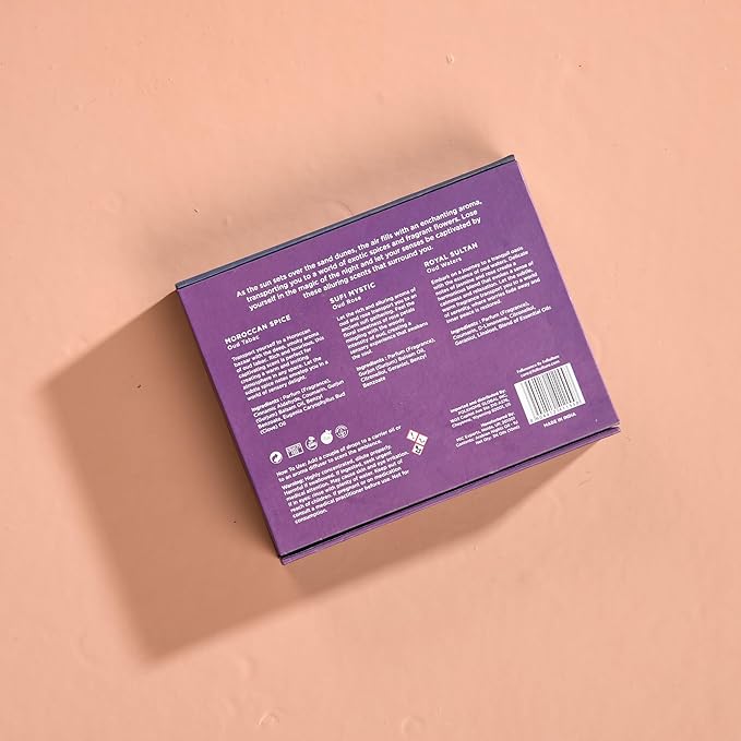 Folkulture Essential Oils for Diffuser Oil | Essential Oils Set of 3 Fragrance Oil Diffuser Oils | Diffuser Oils Scents for Home | Fragrance Oil for Diffuser | Oud Rose & Oud Tabac