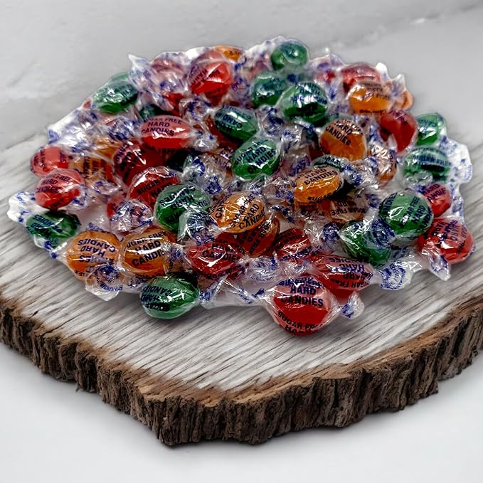 Sugar Free Assorted Fruit Flavors Gourmet Hard Candy-Keto Friendly- Premium Quality 1.5 lbs, Delicious Taste Individually Wrapped Fruit Flavors Hard Candy-Ideal Diabetic & Gluten Free(24 oz)