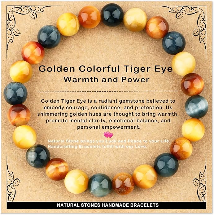 AD Beads 4mm6mm8mm10mm Handmade Bracelet - Natural Gemstone for Peace and Tranquility - Meditation, Yoga, Healing and Energy Gift for Unisex