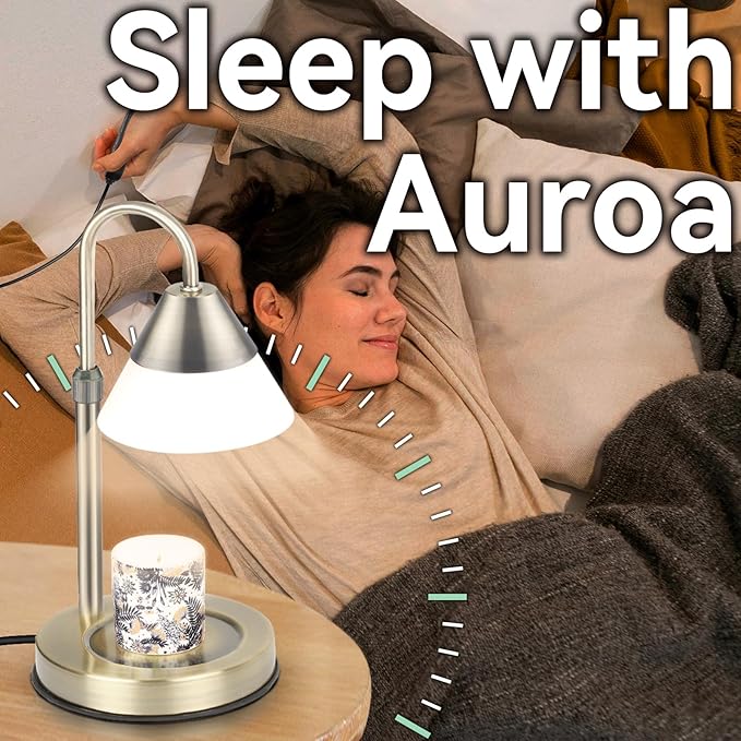 Dimmable Candle Warmer Lamp with Timer Adjustable Height, Mothers Day Birthday Gifts for Mom Women, Candle Lamp Warmer House Warming Gift New Home Decor for Bedroom Living Room Office, Bronze