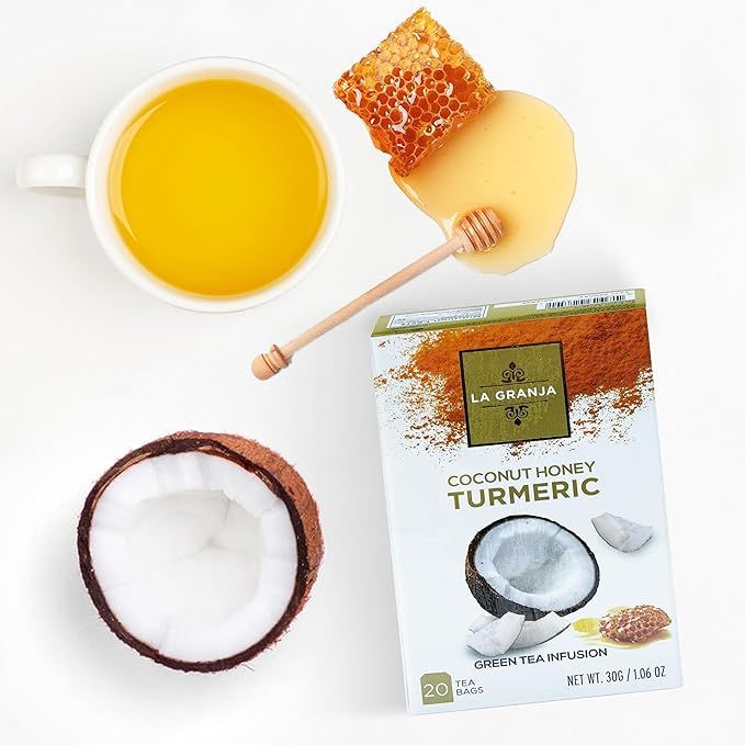 Premium 3 Flavor Herbal Tea Gift Set Variety Sampler 60 Bags Turmeric Ginger, Coconut Honey Turmeric, Pineapple Ashwagandha Sugar Free Zero Calories