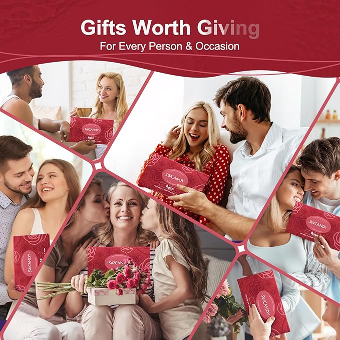 Aromatherapy Shower Steamers Birthday Day Gifts Rose - Swcandy 8 Pcs Bath Bombs Birthday Gifts for Women, Shower Bombs with Essential Oils, Relaxation Home SPA for Women Who Has Everything