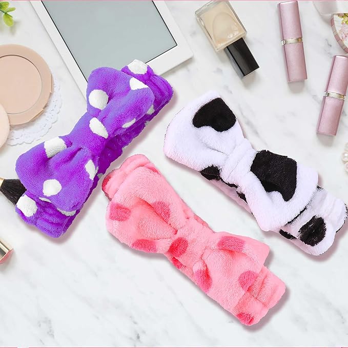 WSYUB 3-Piece Spa Headbands for Face Washing, Makeup & Skincare, Perfect for Girls & Women, Birthday Party