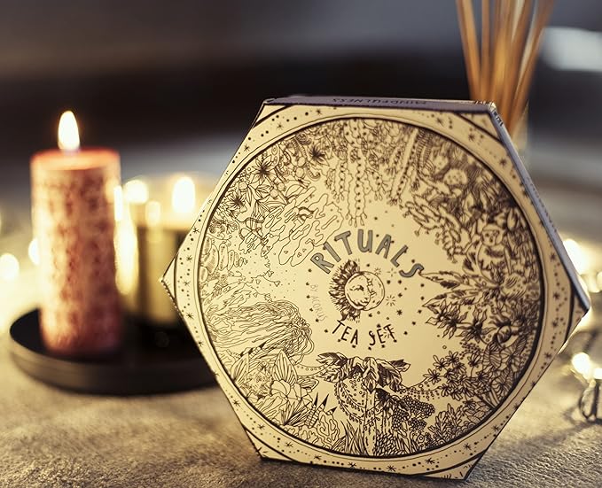 ACORUS Rituals Tea Set - Natural Fruit and Herbal Variety Pack, Tea Gift Set of 6 Different Teas, Sampler of 60 Bags Individually Wrapped