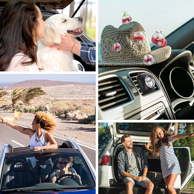 Car Air Fresheners, 6 Pack, Cherry, Car Fresheners Vent Clips, Long Lasting Air Freshener, Car Refresher for Men Women