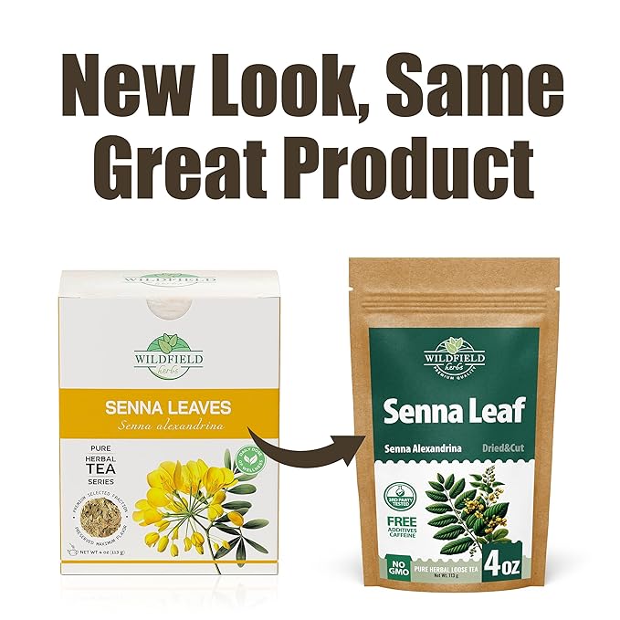4 oz. Senna Leaf Senna Leaves Tea Bags Herbal Tea (Senna Alexandrina) - 113g Bags Hoja De Sen Hojas De Sen Para Te