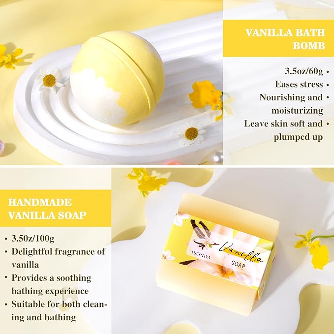 Birthday Gifts for Woman, Relaxing Spa Gift Baskets for Woman, Bath and Body Gift Set, Self Care Gifts Mothers Day Basket for Women Mom Her Friends Sister Wife Girlfriend Coworker Nurse