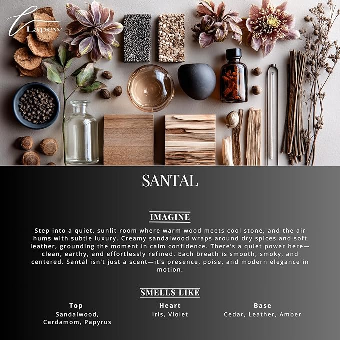 Car Air Freshener Diffuser – 2 Pack Hanging Air Freshener Diffuser (.34 Oz, Santal)