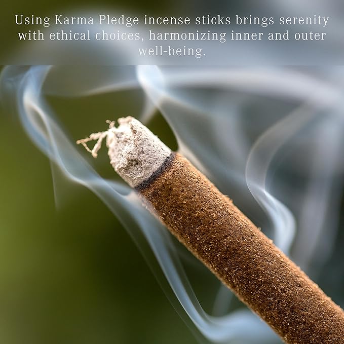 KARMAPLEDGE Palo Santo Masala Incense Sticks, Organic Hand Rolled Incense, Natural Herbs & Aromatic Ingredients, Contain 40 Sticks Inside, Burn Time 45-60 Min, Spiritual Gift, Incense by Karma Pledge