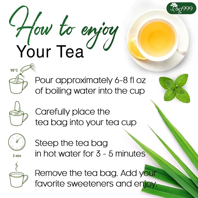 TOG999, Premium Oregano Herbal Tea with Jasmine-Like Notes ā 60 Tea Bags | Blend of Oregano, Thyme & Lemongrass | Caffeine-Free, Natural Flavor, Premium Quality Herbal Infusion