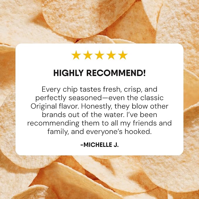 The Good Crisp Company, Aged White Cheddar, Gluten Free Potato Chips (5.6 Ounce Canisters, Pack of 8), Non-GMO, Allergen Friendly, Potato Chip Snack Pack, Gluten Free Snacks