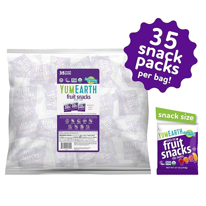 YumEarth Organic Fruit Snacks (Pack of 35)