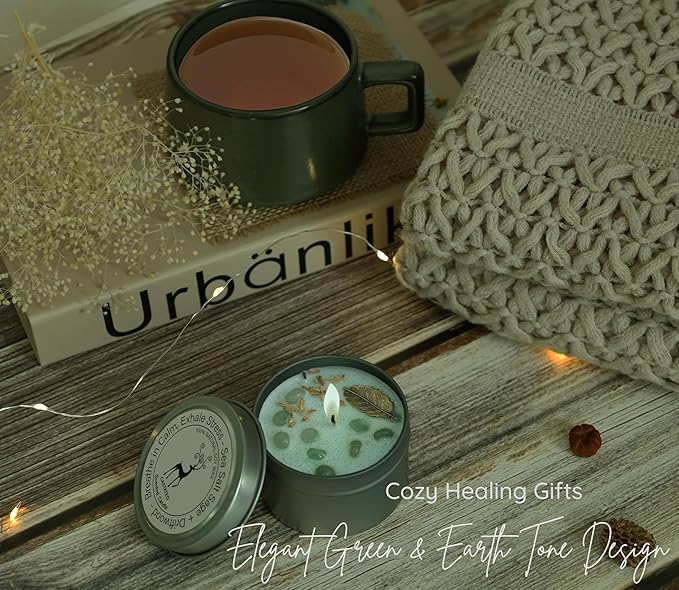 Get Well Gift Baskets for Women&Men - Self Care Package/After Surgery, Sympathy/Relaxation Gifts, Thinking of You/Grief/Bereavement/Miscarriage/Thank you Gifts for Women (Green)