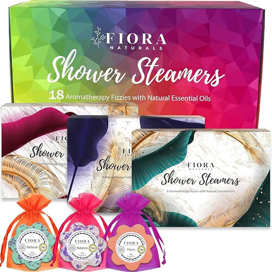 Shower Bombs Aromatherapy - Shower Steamers Vapor Tablets with Natural Essential Oils. Spa Shower, Shower Bath Bombs, Shower Melts for Women, Selfcare Gift for her, Birthday Gift for Women