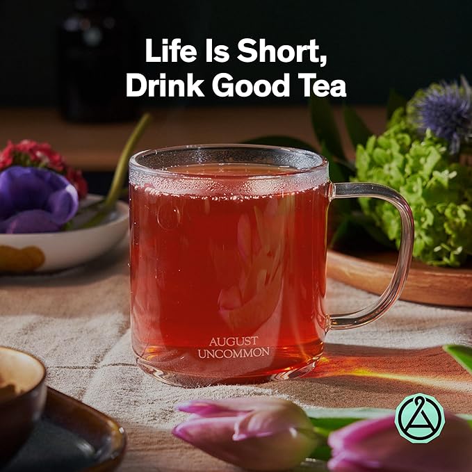 August Uncommon Psychocandy Loose Leaf Tea – Roasted Pumpkin Caramel South African Rooibos Tea – Vegan, Gluten-Free & Non-GMO – Creamy Caramel Flavor for Bedtime – Resealable 1.75oz Pouch (15-30 Cups)