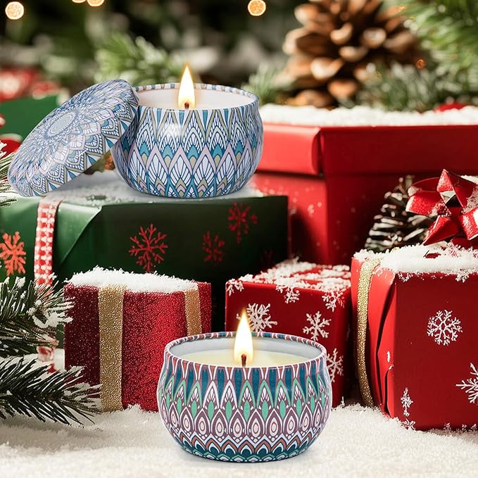 Scented Candles Gift Set, 12 Pack Aromatherapy Candles for Women, Candles for Home Scented, 300H Long Burning, Soy Wax Candle Set, Gifts for Mom Women SPA Birthday Anniversary Stocking Stuffers