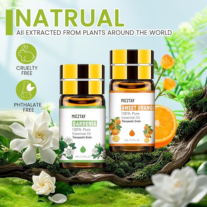 Essential Oils Set - 56 Pcs Premium Essential Oil Kit for Candle Making, Diffusers, Massages, Aromatherapy, Skin Care, 56x5 ml(0.17fl.oz