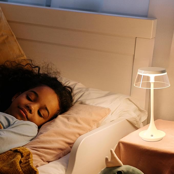 JHY DESIGN 3-Color Light Dimmable Bedside Table Lamp 10.5" H Set of 2 Nightstand Lamp Touch Control Lamp for Bedroom Living Room Indoors Outdoors(Type-C Charging)