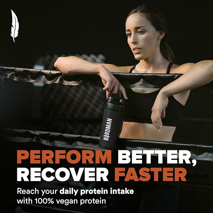 Birdman Falcon Performance Vegan Protein Powder, 31g Protein, 5g Creatine, 5g BCAA, Probiotics, Electrolytes, Pre Workout, Low Carb, Sugar Free & Dairy Free, Plant Based Chocolate Protein -47 servings