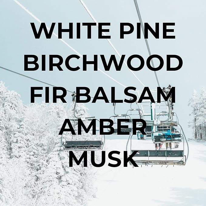 Bright Spot Ski Trip Car Air Freshener - Premium Car Hanging Oil Diffuser, Long-Lasting Fragrance up to 120 days for Auto & Home | Festive & Cozy | Pine, Amber, Musk | Non-Toxic