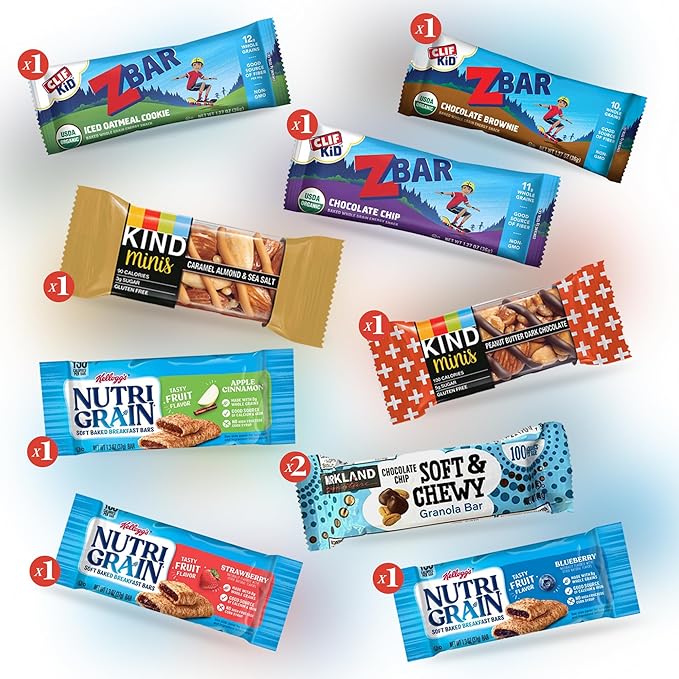 Jumbo Jumble Snack Box (25 Count) Gift Care Package Snacks Variety Pack for Adults Teens Kids Men Women school College Office Birthday (Healthy Set)