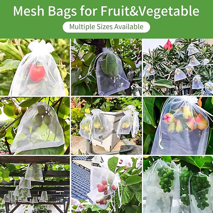 50 Pcs Mixed Color Organza Bags 4x6 Inch, Small Mesh Bags Drawstring Small Gift Bag Pouch Bag for Wedding Party Favor Christmas