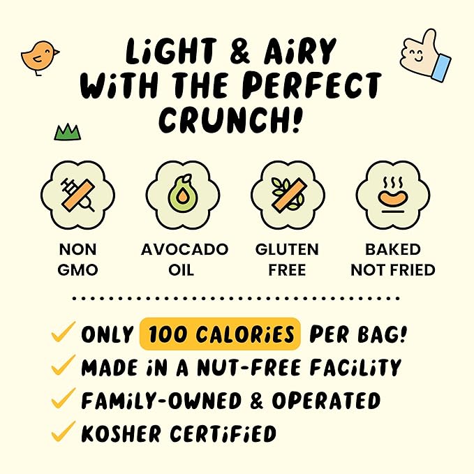 CauliPuffs - Corn, Rice, and Cauliflower Gluten Free Puffed Snack (15 x 0.75oz Bags, Variety Pack)