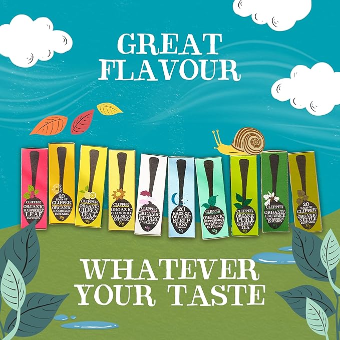 Clipper Tea Peppermint & Licorice Teabags – Caffeine Free, USDA Organic, Great Hot or Iced – Sweet, Refreshing, Natural, Fair & Delicious Sweet – 200 Tea Bags