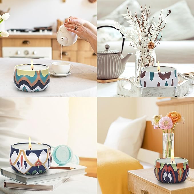 Scented Candles, 9 Packs 2.5oz Candle Set, Soy Candles for Home Scented, Aromatherapy Candle Gift Set for Stress Relief, Bathing, Ideal Gifts for Women Birthday, Valentines Day, Mothers Day