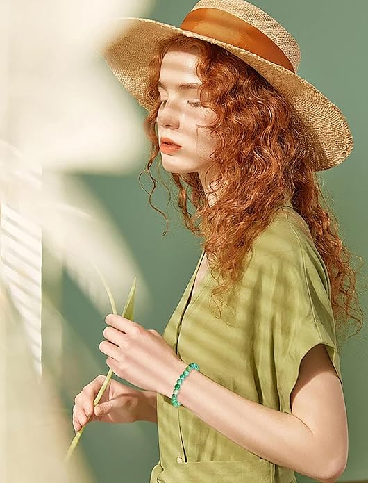 AD Beads 4mm6mm8mm10mm Handmade Bracelet - Natural Gemstone for Peace and Tranquility - Meditation, Yoga, Healing and Energy Gift for Unisex