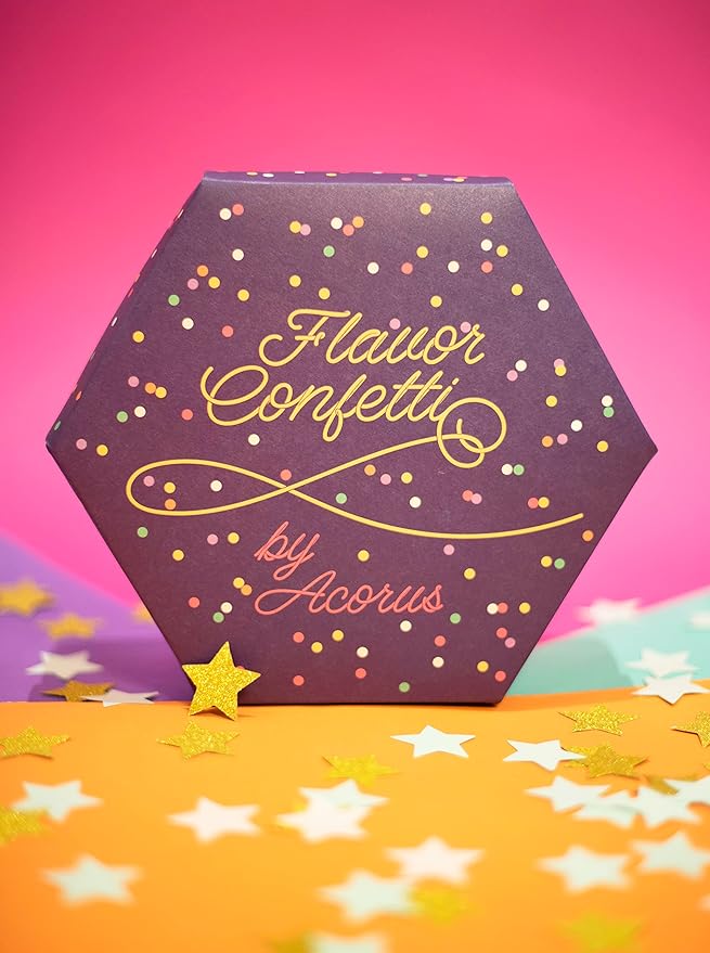 ACORUS | Flavor Confetti Tea Assortment | Natural Fruit and Herbal Tea Gift Set | Celebrate with 6 Different Flavors | Large Selection Tea Set | Tea Box For Various Occasions - 60 Tea Bags