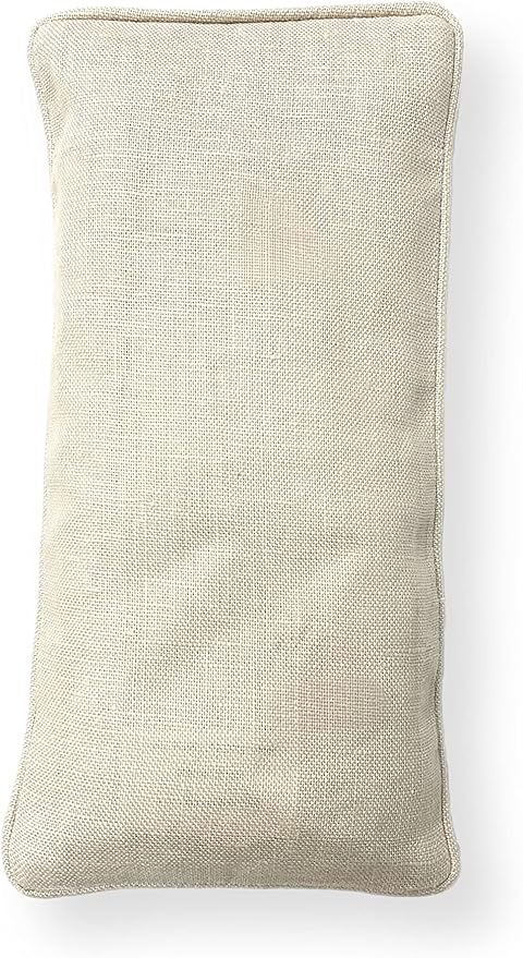 Sacksy Thyme Organic Linen Eye Pillow - Lavender & Flaxseed for Relaxation, Yoga, Stress Relief - Microwavable Heating Pad & Cool Compress - Made in USA - Gifts for Meditation