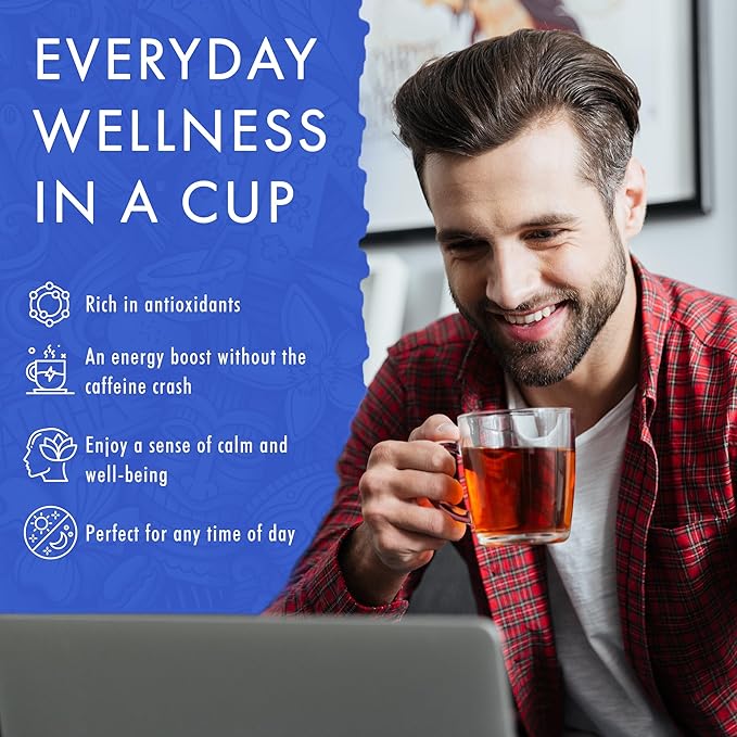 Hawaiian Natural Tea - Mahina Chamomile Tea, All-Natural Herbal Caffeine-Free Tea, Vegan and Keto-Friendly, 20 Tea Bags