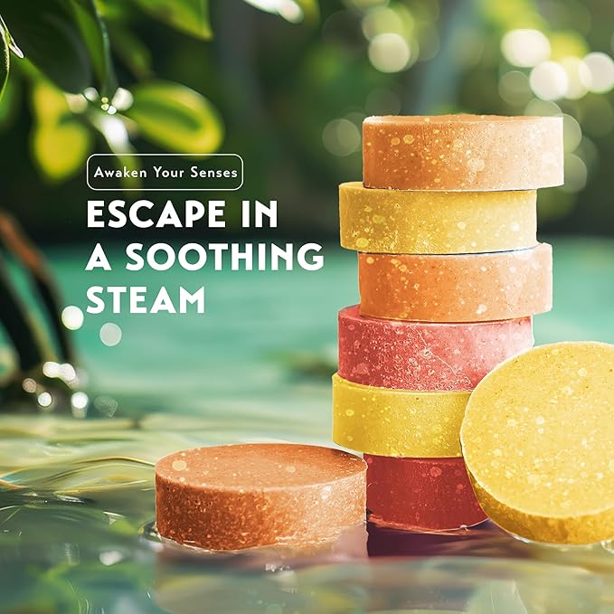 Shower Steamers Aromatherapy - Birthday Gifts for Women - Shower Bombs Aromatherapy, Spa Day Essentials, Relaxation Spa Gifts - Self Care Unique Gifts for Women and Men (Citrus 8 Count)